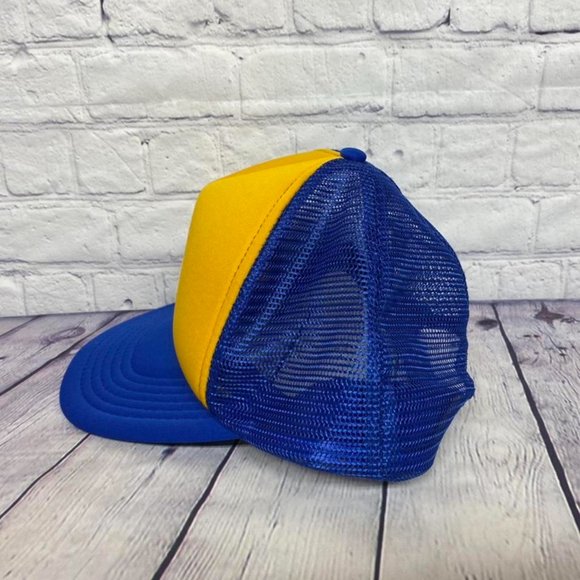 Vintage Trucker Hat Mesh Kelowna B.C. Legion Foam Visor Cap Snapback - Picture 2 of 4